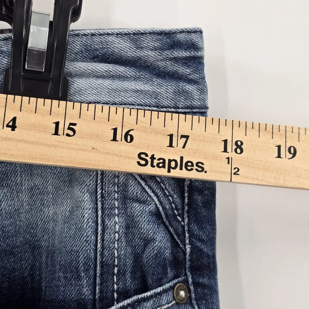 Chevignon 57 Mens‎ Jeans 34 Vintage Fade Western Vibe Thick Denim
